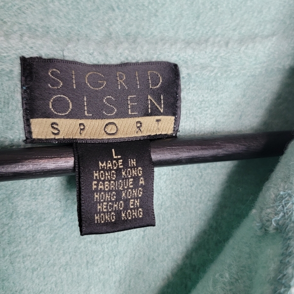 Sigrid Olsen Sport Wool 3-Button Cardigan Sweater Size Large #471 - Picture 4 of 10